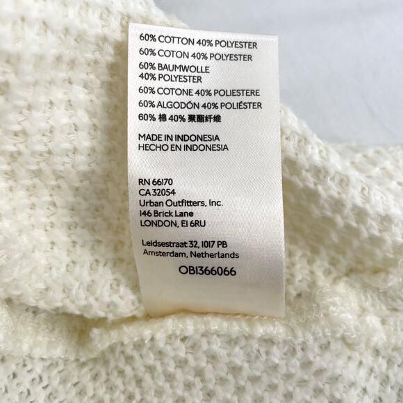 Free People Oversized Cozy Sweater Frenchnilla Cream She’s A Keeper Size M - Picture 12 of 12